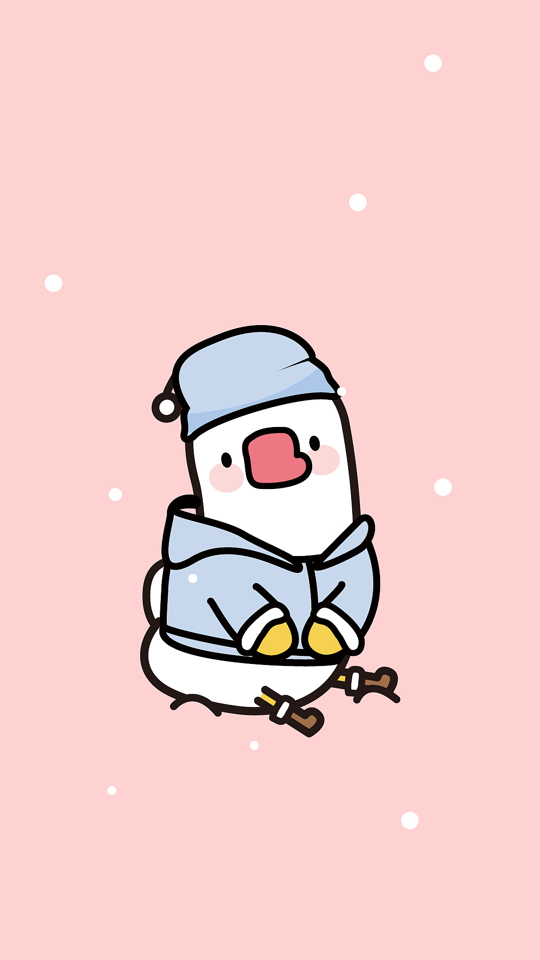 躺倒鸭手机壁纸主题