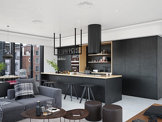 《reception room loft》