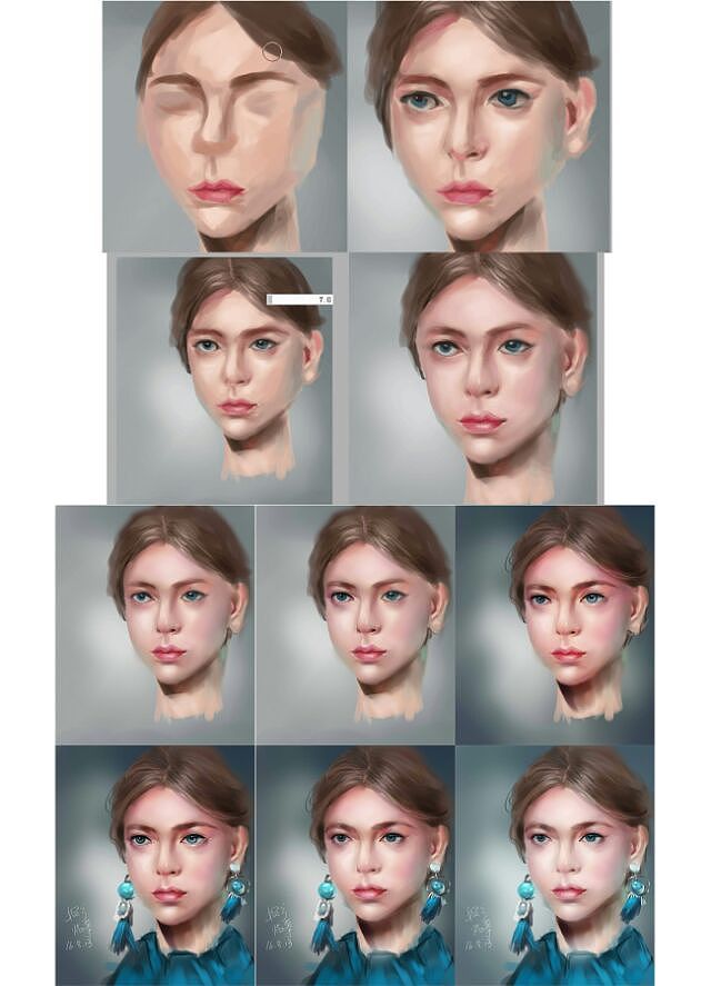 16年夏绘画习作|临摹人物一张（图ZNTY1NjY2NzY=） - 创作习作 - 站酷设计师婉兮wanxi原创素材 - 站酷ZCOOL