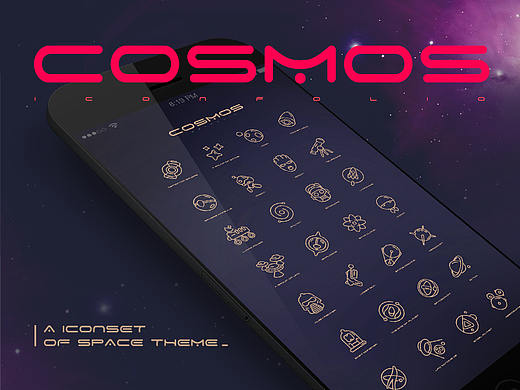 《A COSMOS ICONSET | 宇宙图标集》（个人主页-ZMjczNjQ2Mjg=） - 图标 - 站酷设计师RexTan原创素材 - 站酷ZCOOL