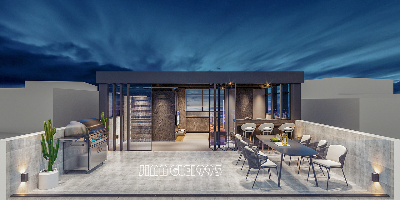 工业风天台（图ZMjAzNDY3NjMy） - 家装设计 - 站酷设计师喀什葛尔的石头原创素材 - 站酷ZCOOL