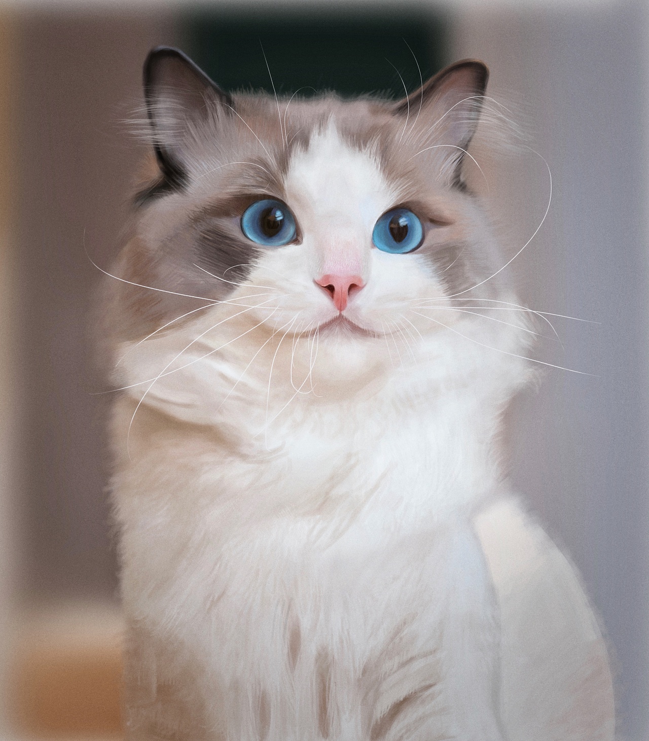 写实画-猫咪