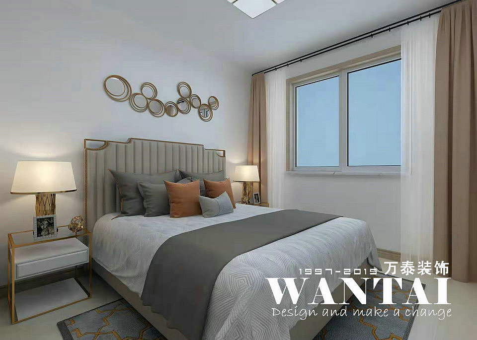 泰安天竹佳苑装修 |天竹佳苑96平新中式风格装修效果图