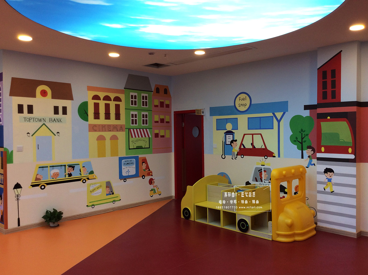 幼儿园墙绘欣赏英联皇家幼儿园手绘墙壁画