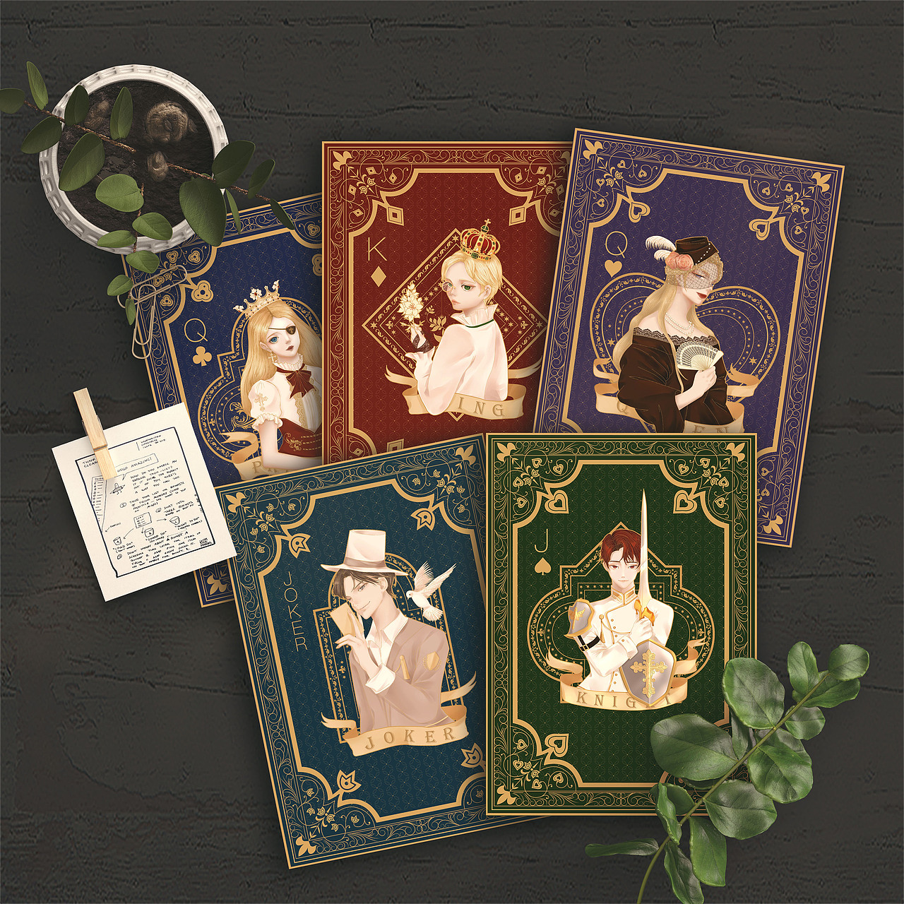 扑克系列（图ZMTY3NzUxNTEy） - 商业插画 - 站酷设计师喔喔子原创素材 - 站酷ZCOOL