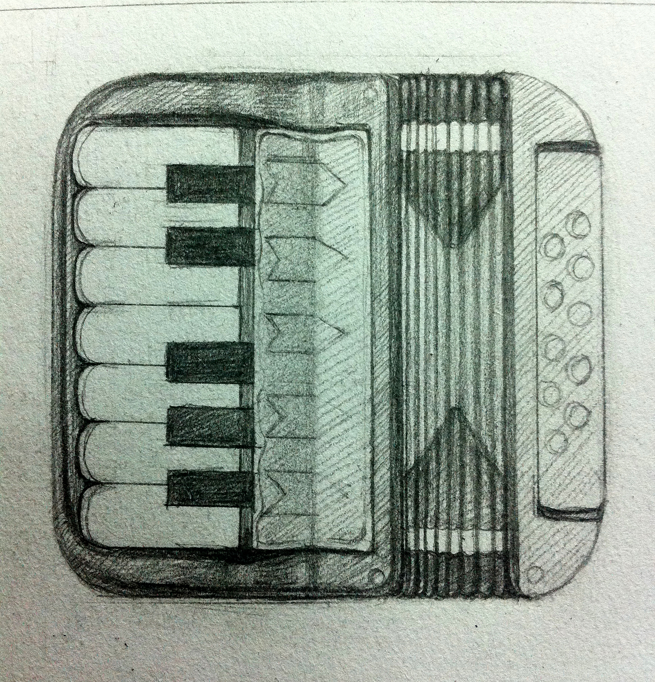 手绘手机音乐图标步骤