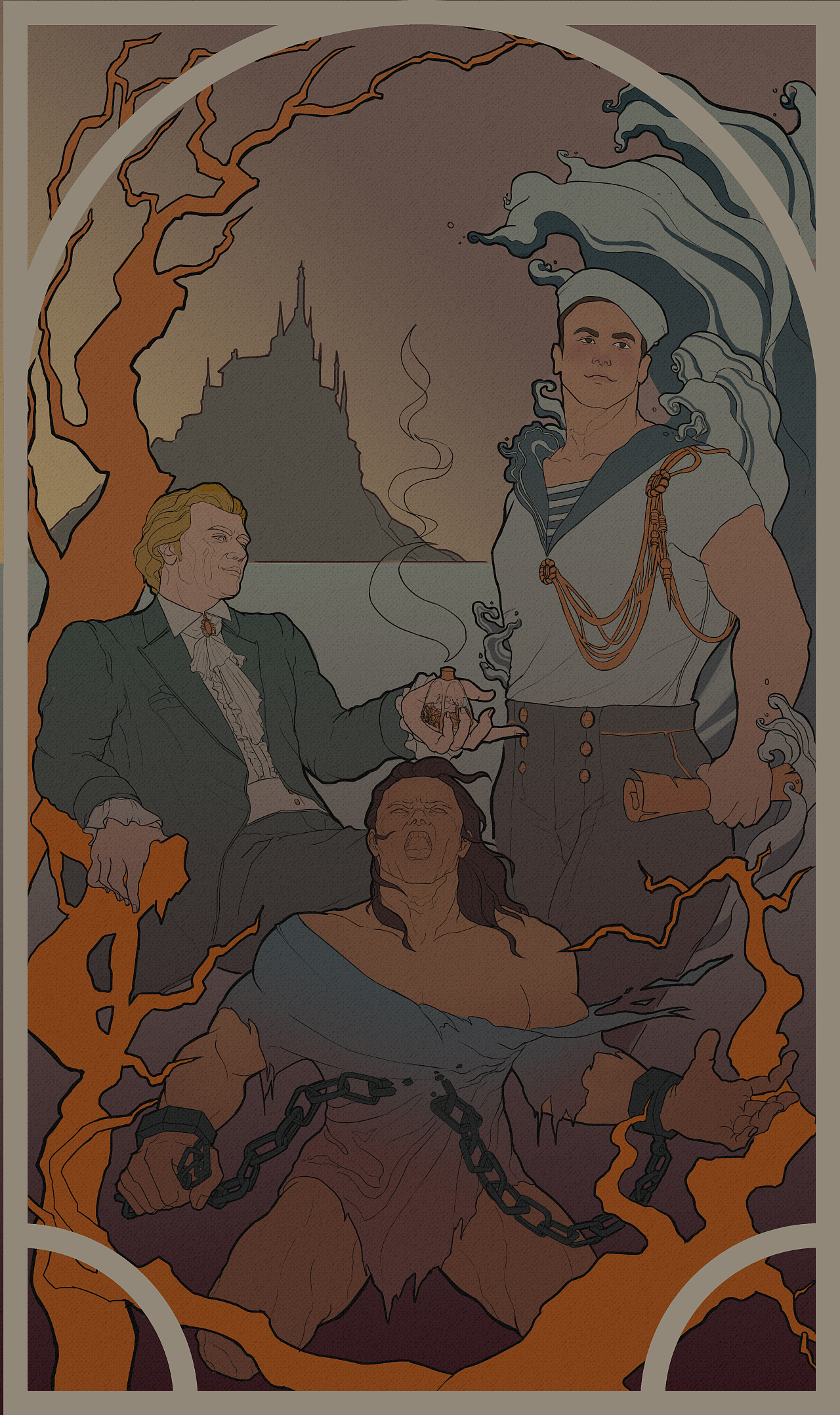 基督山伯爵|插画|商业插画|我是王小雨 - 原创作品 - 站酷 (zcool)