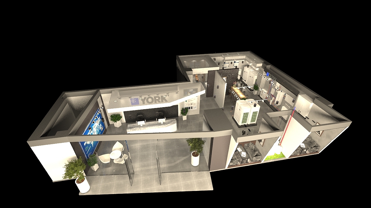 约克空调门店设计（图ZMjM3NjkwNzEy） - 家装设计 - 站酷设计师我家阿卡洒水车原创素材 - 站酷ZCOOL