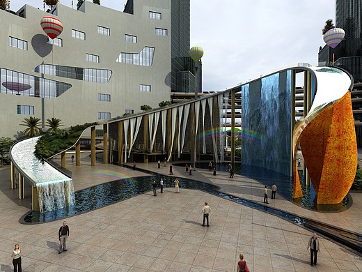 商业广场地标装置-地标装置景观元宇宙艺术造型