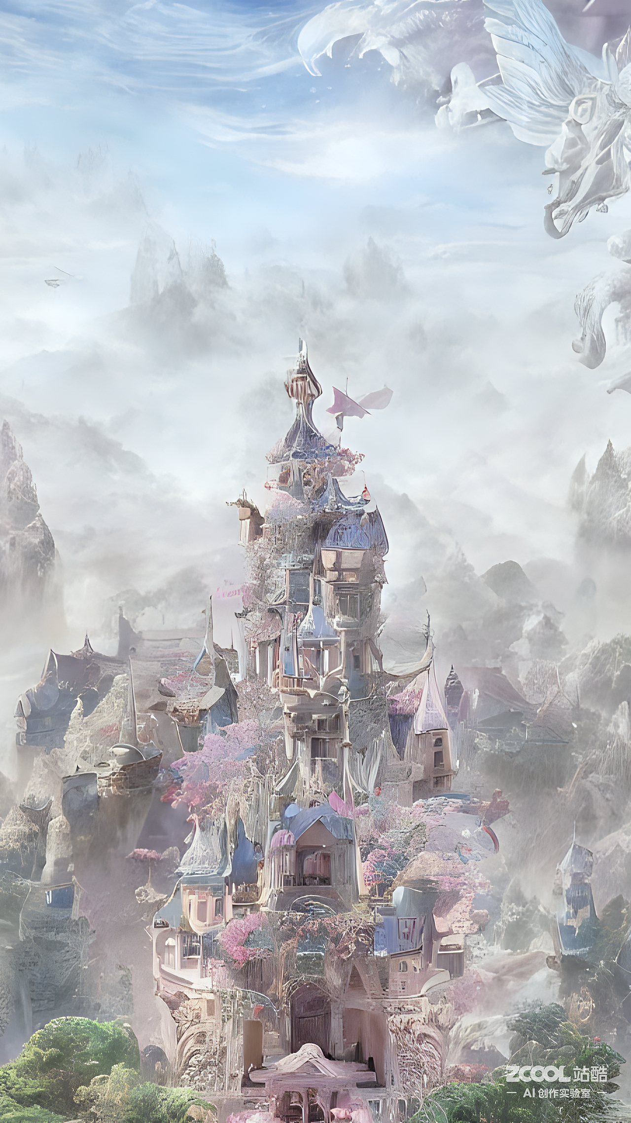 #AI创作实验室#梦境花园（图ZMzIzMTQyNTQ4） - AI作品 - 站酷设计师梨仔liz原创素材 - 站酷ZCOOL