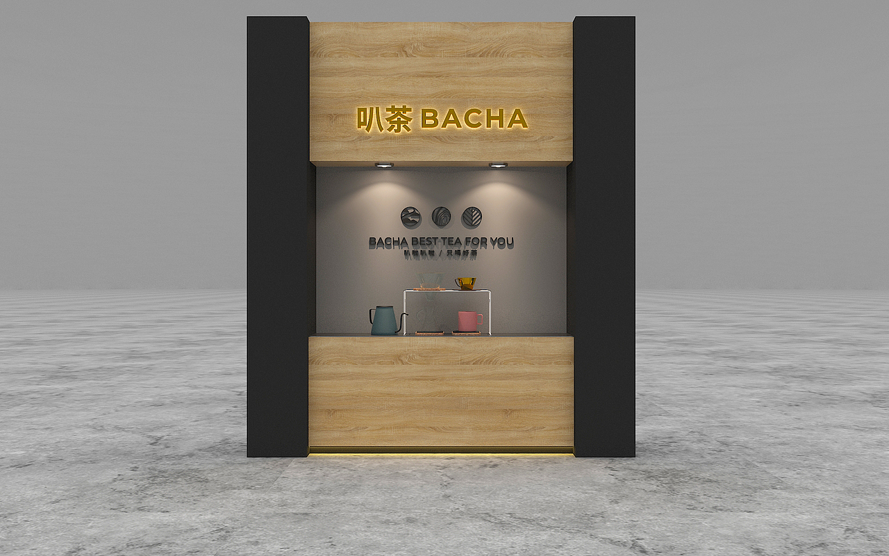 叭茶——茶饮饮品店空间设计展示