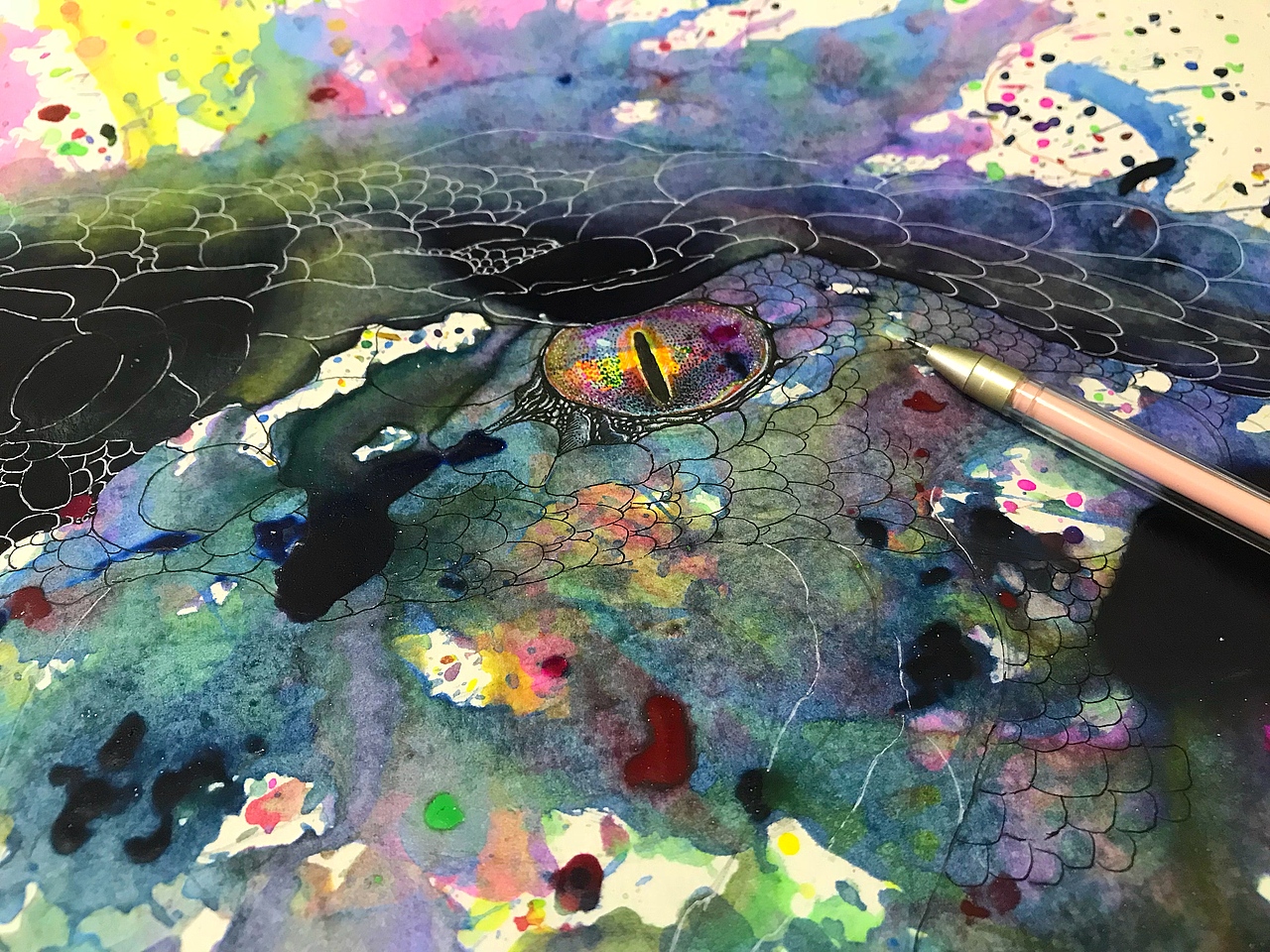 山海经异兽系列-巴蛇（图ZMTkwNTY3MTk2） - 艺术插画 - 站酷设计师慧琼原创素材 - 站酷ZCOOL