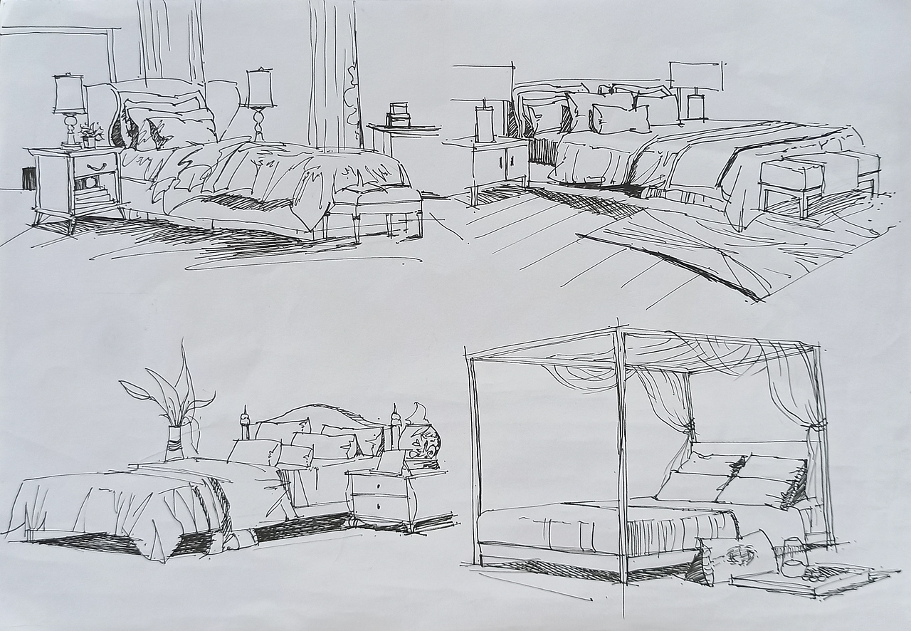 室内设计手绘93|空间|家装设计|夏墨悠_临摹作品-站酷zcool