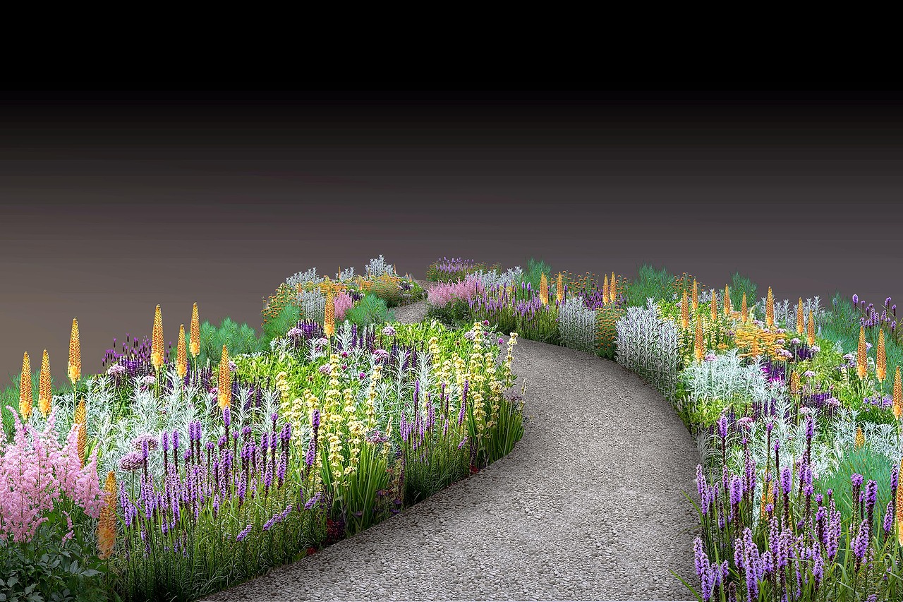 景观效果图的花镜处理