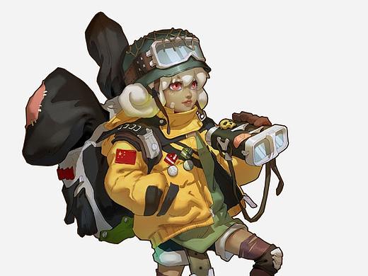 米罗老师卡通原创角色—Lilyka—过程图以及视频展示
