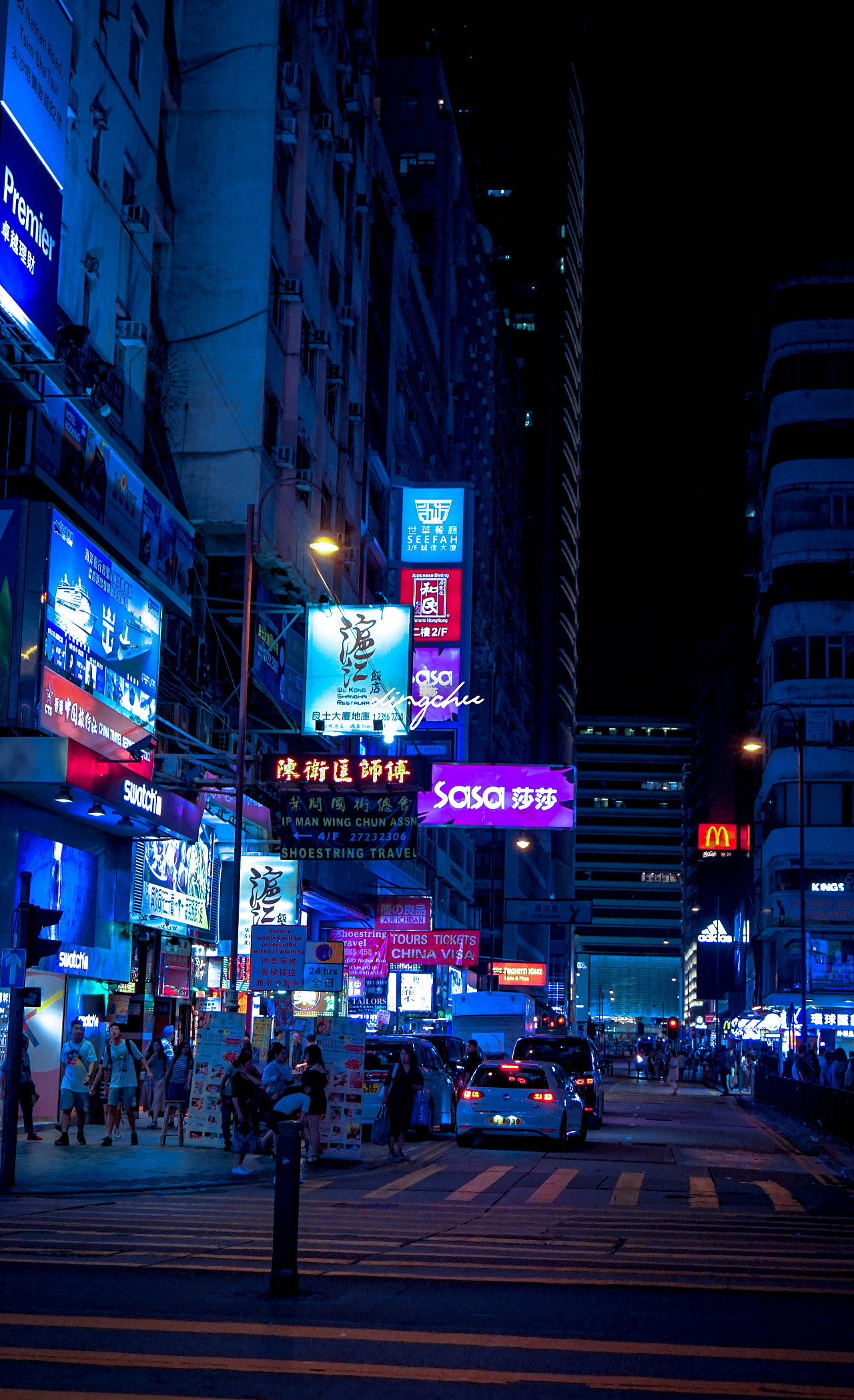 调色未来风城市夜景