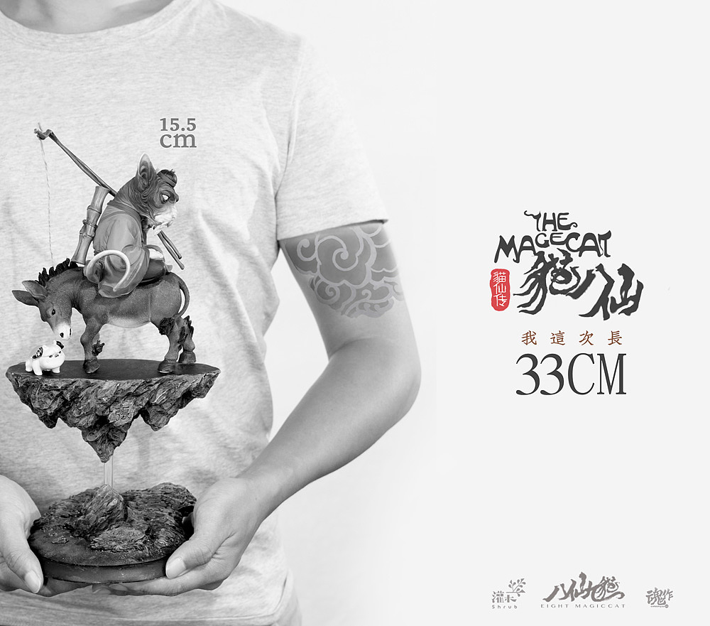 八仙九猫-张果老（图ZMTY1ODAzNDM2） - 手办/模玩 - 站酷设计师晓晓村长原创素材 - 站酷ZCOOL