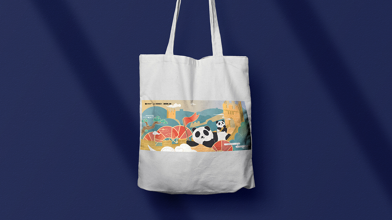 熊猫筑长城，延绵中国梦