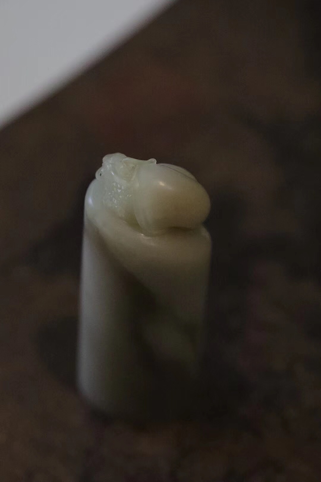 秋坞居龙首蜗牛身巴林石作品