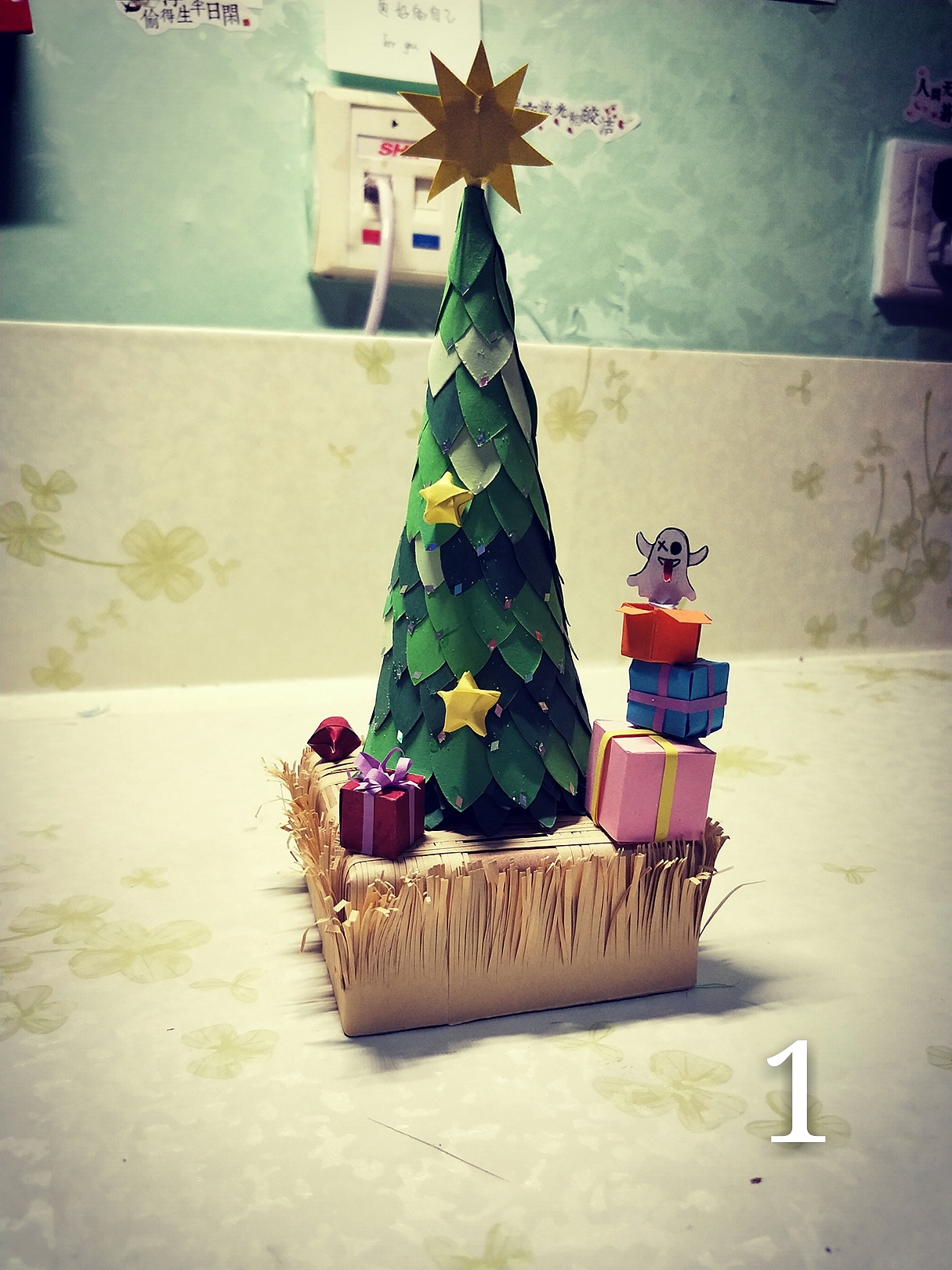 圣诞树，纯手工纸做的哦（图ZMTAxMDQxNzY0） - 其他手工艺 - 站酷设计师王十安原创素材 - 站酷ZCOOL