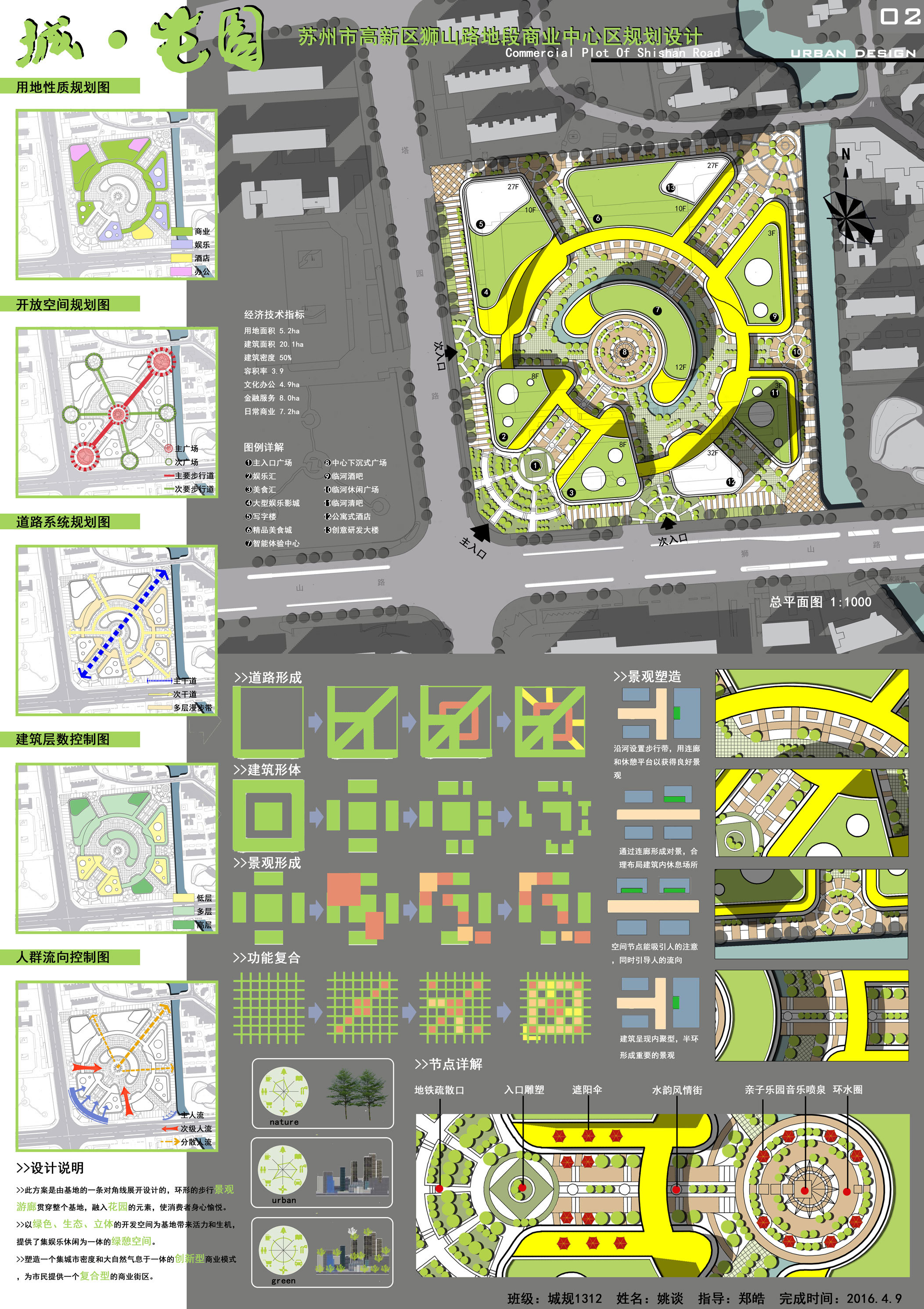 【在校作品】城市设计——cbd设计