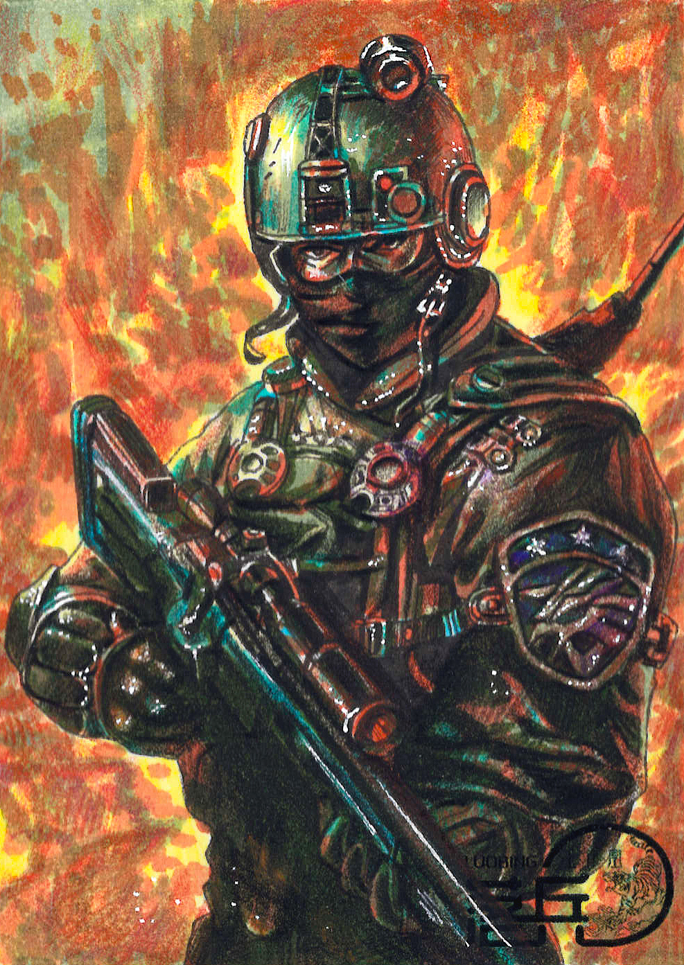 烈日风暴手绘卡（图ZMjk0NTM2NDgw） - 绘画 - 站酷设计师漫艺手绘原创素材 - 站酷ZCOOL