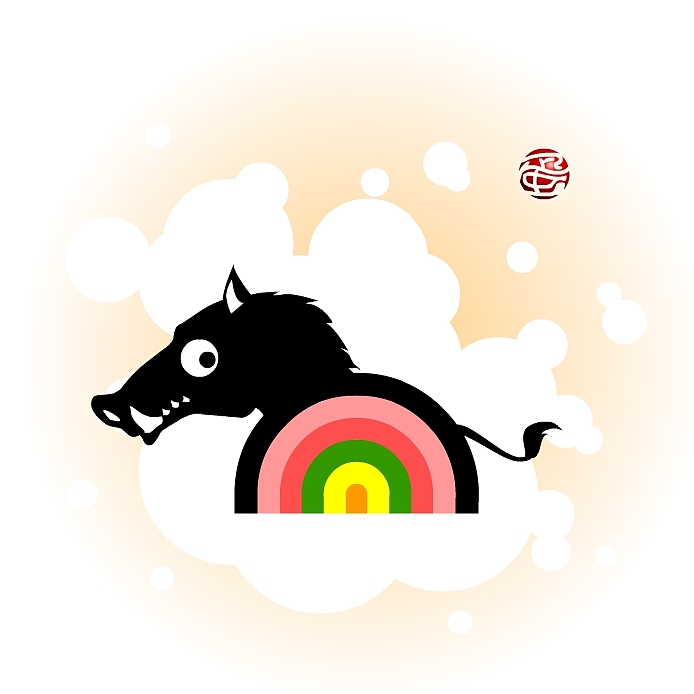 彩虹生肖系列 彩虹猪