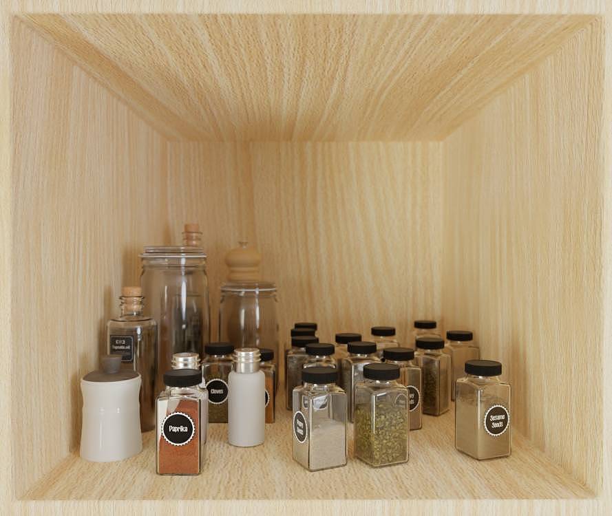 橱柜不锈钢调料架设计（图ZMzI5NDg3MDUy） - 生活用品 - 站酷设计师眼前三亮设计原创素材 - 站酷ZCOOL