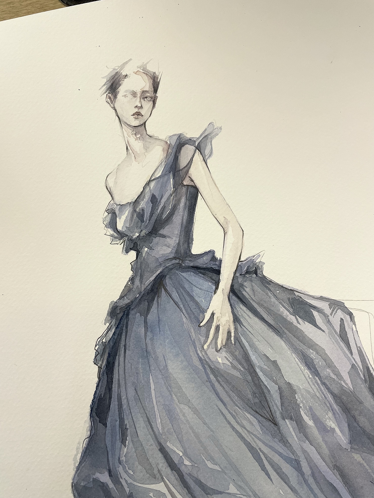 水彩服装效果图