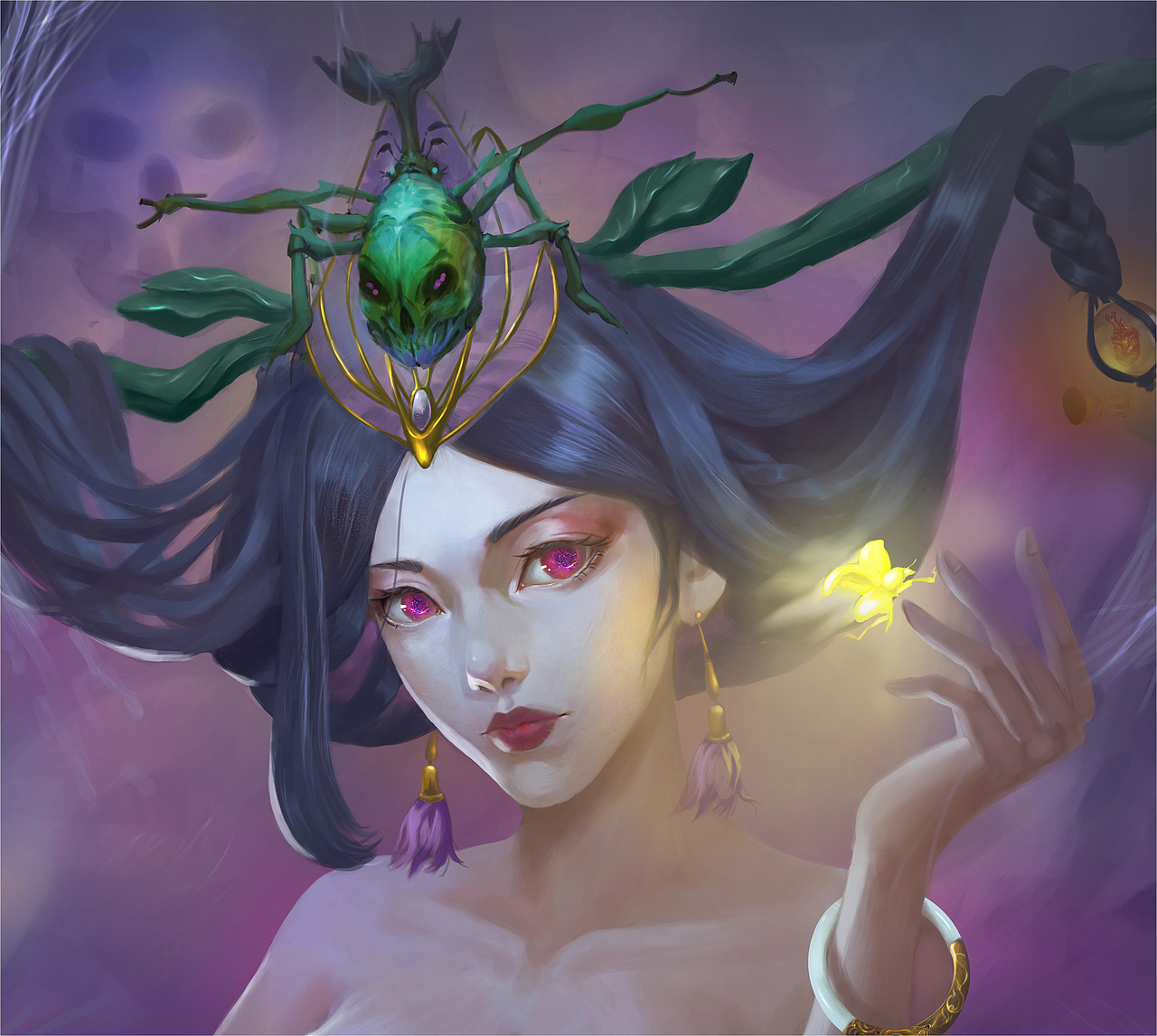 蟲女（圖ZMTY0ODMyOTk2） - 游戲原畫 - 站酷設(shè)計師鯊漠魚原創(chuàng)素材 - 站酷ZCOOL