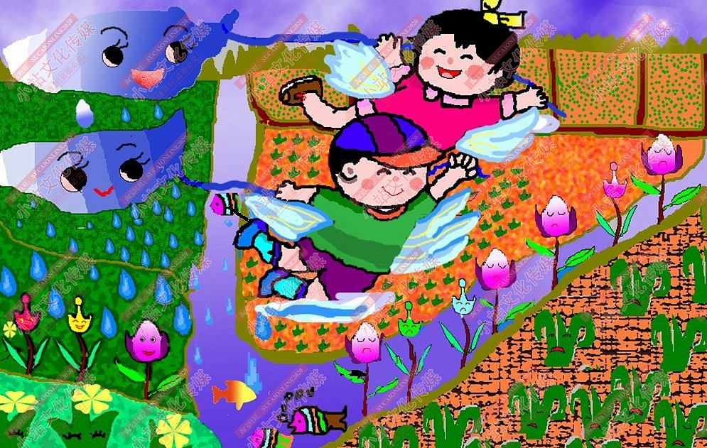 中小学生电脑作品制作参赛绘画作品电脑绘画动画