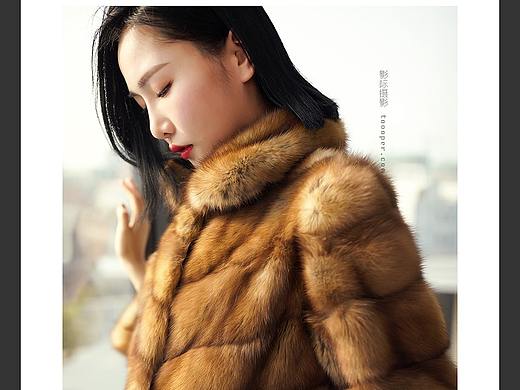 影际女装皮草拍摄