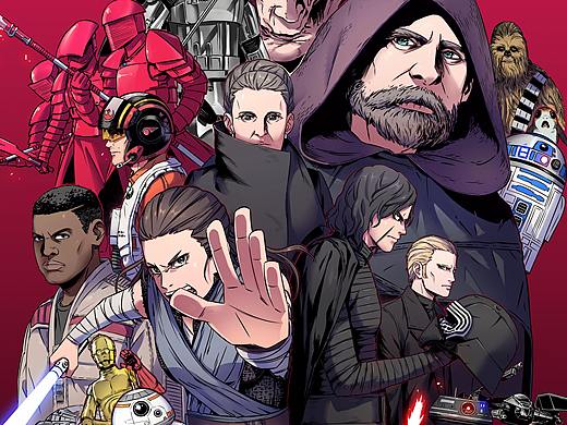 星球大战8 最后的绝地武士同人海报