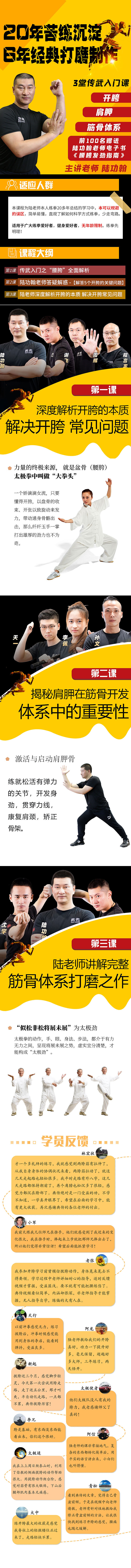 武术培训落地页面