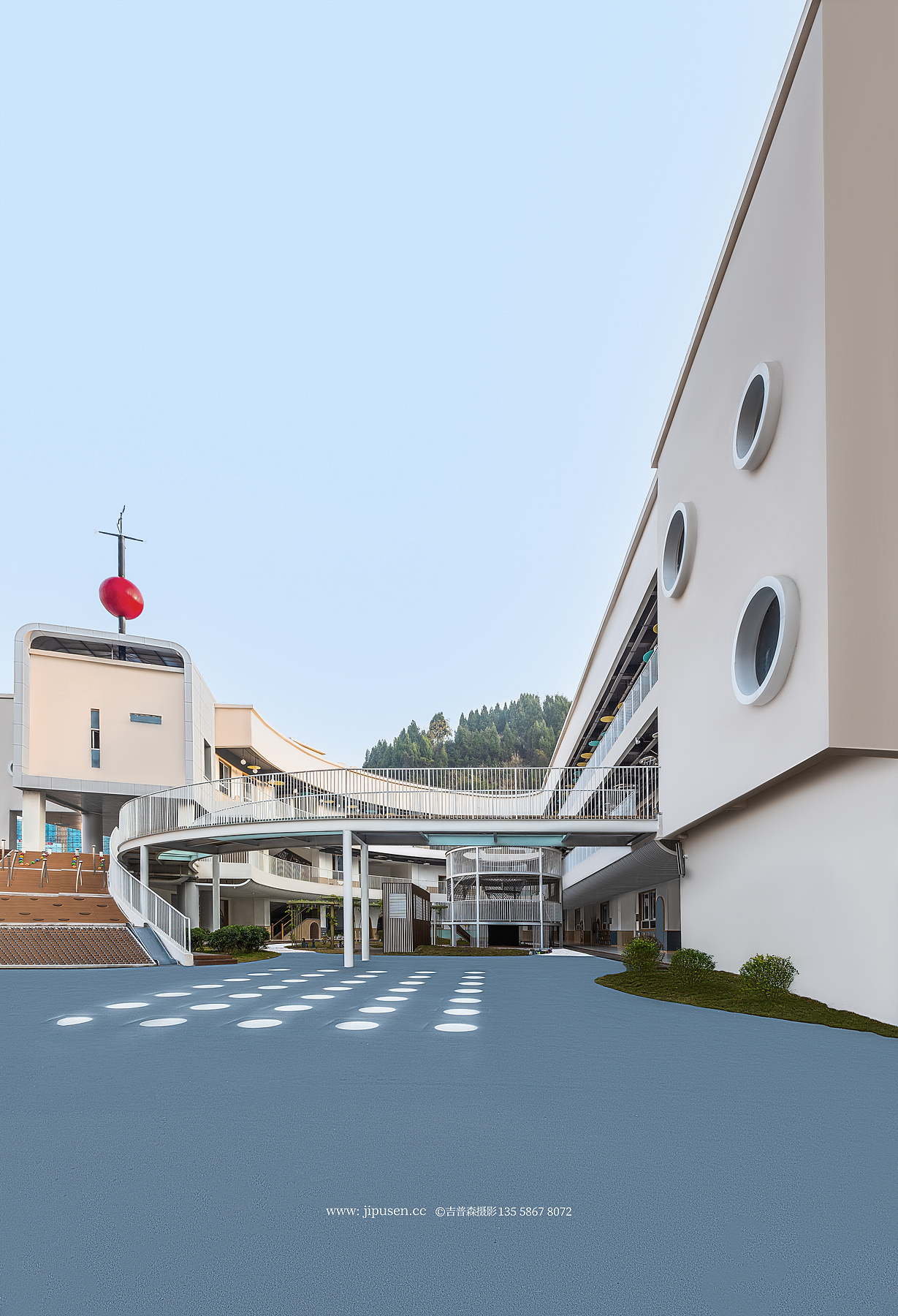 建筑空间摄影幼儿园摄影建筑外立面拍摄航拍吉普森摄影