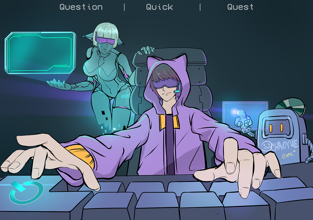 IQOO虚拟形象插画设计（图ZMjkyNzQ5NDc2） - 概念设定 - 站酷设计师桃果酥子原创素材 - 站酷ZCOOL