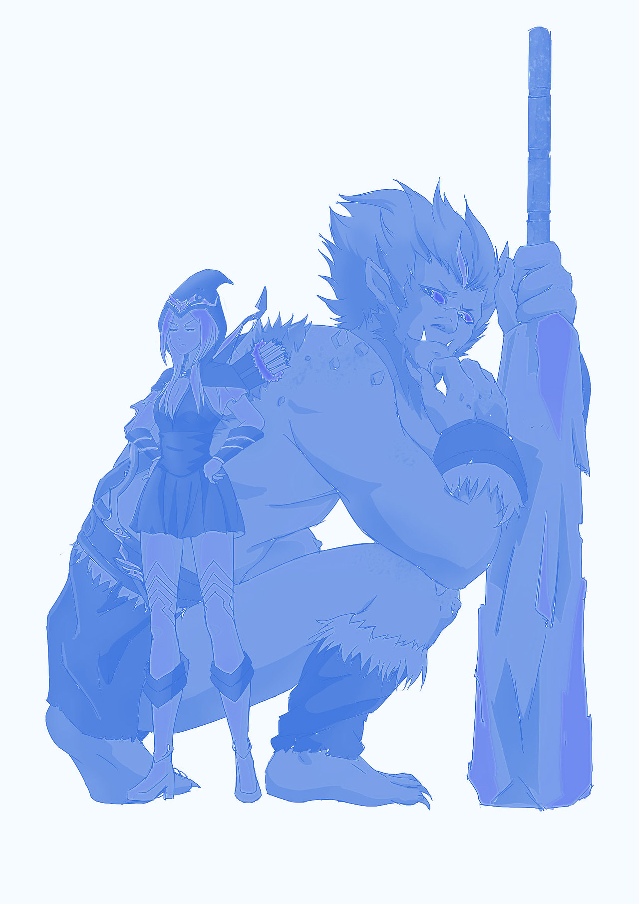 LOL原创插画（图ZOTQwMzA4Mjg=） - 创作习作 - 站酷设计师3138423687原创素材 - 站酷ZCOOL