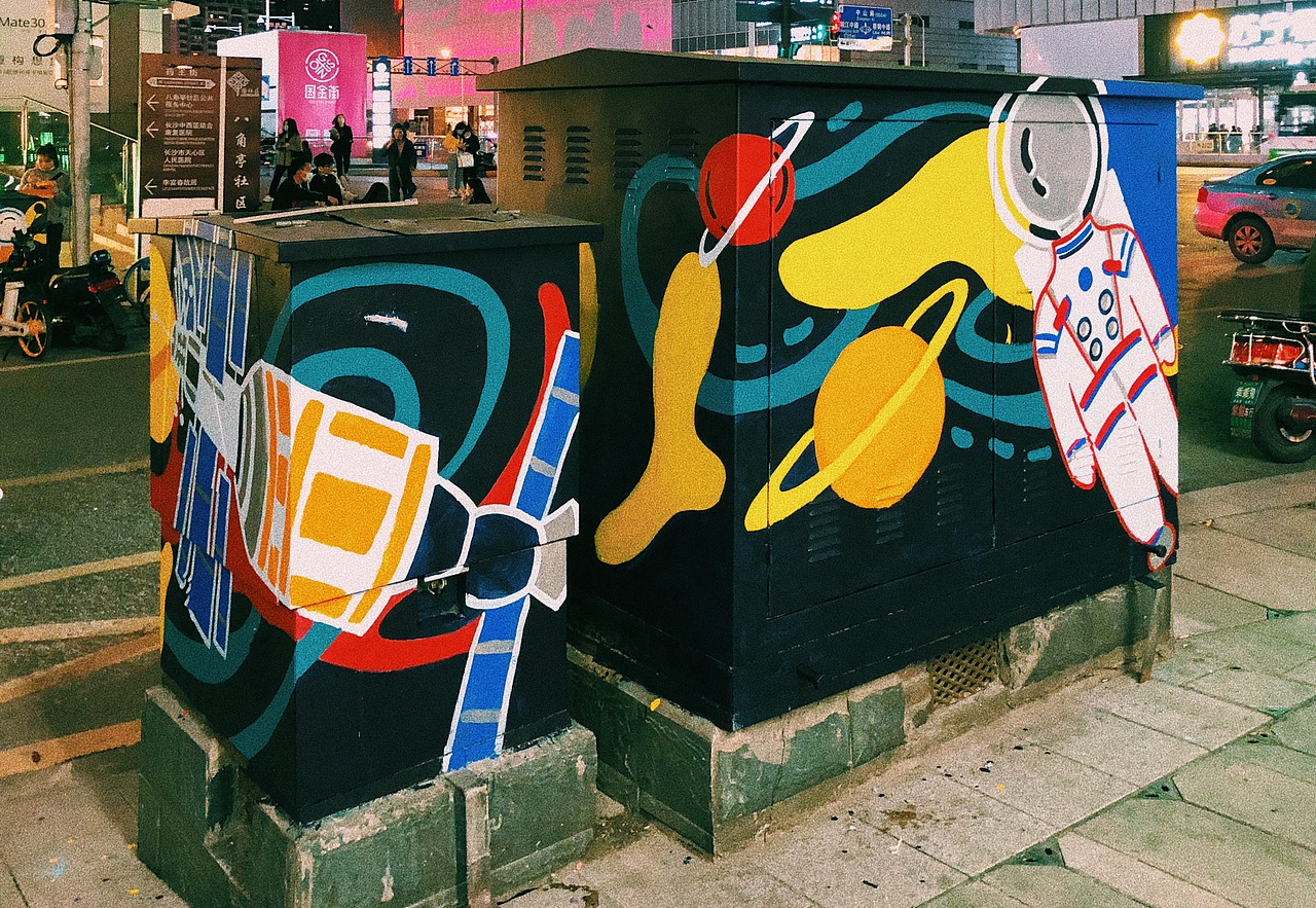 电箱涂鸦（图ZMjMwNjA5NTMy） - 新锐潮流插画 - 站酷设计师Binburger原创素材 - 站酷ZCOOL