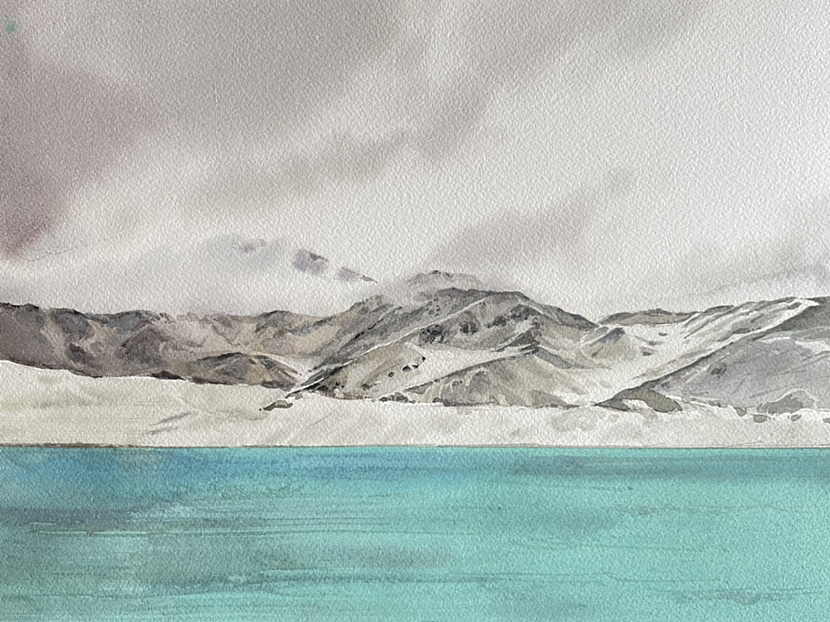 塔什库尔干风景（图ZMzI3ODk0NjIw） - 绘画 - 站酷设计师Hi_Fanqi原创素材 - 站酷ZCOOL