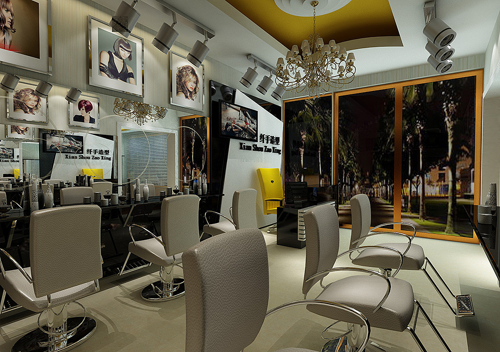 昆明美容理发店装修公司 云南美容会所馆装修设计效果