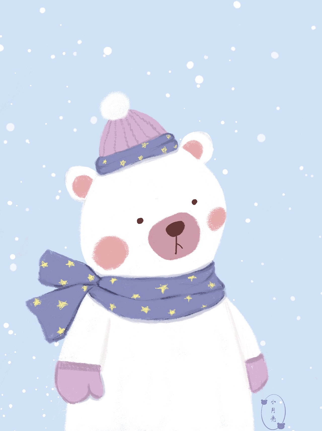 萌系小动物插画（图ZMjI0Nzc3NjAw） - 儿童插画 - 站酷设计师月亮插画原创素材 - 站酷ZCOOL