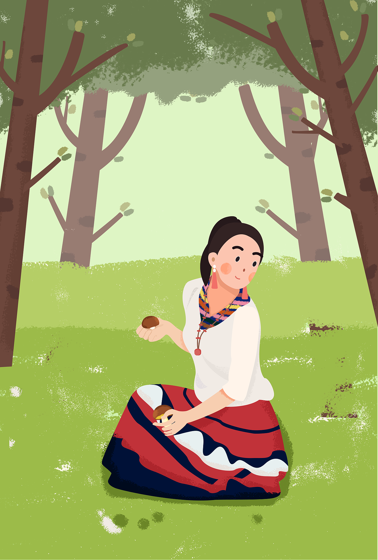 原创插画修改流程（附肌理）（图ZMTE1MTAyNDA0） - 商业插画 - 站酷设计师黄花鱼Blender原创素材 - 站酷ZCOOL