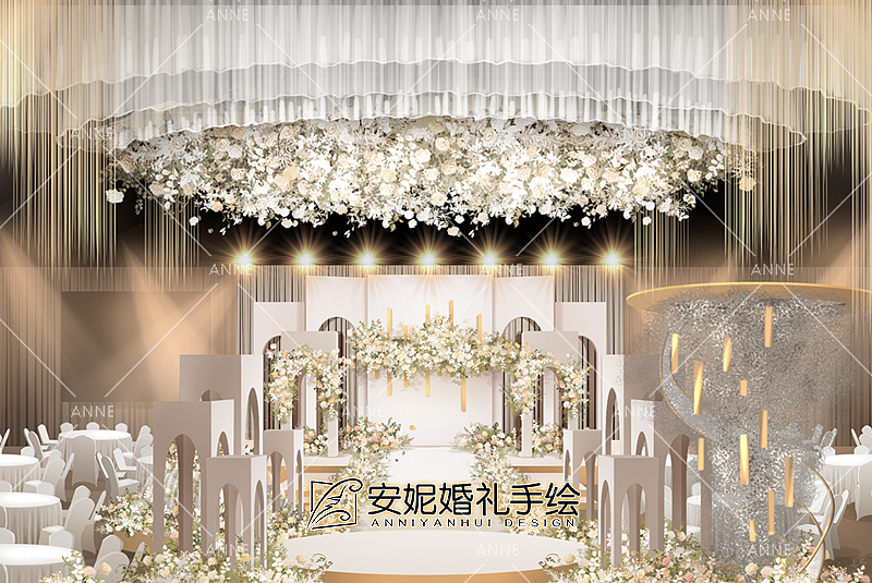 安妮婚礼手绘 | 誓言 板绘素材