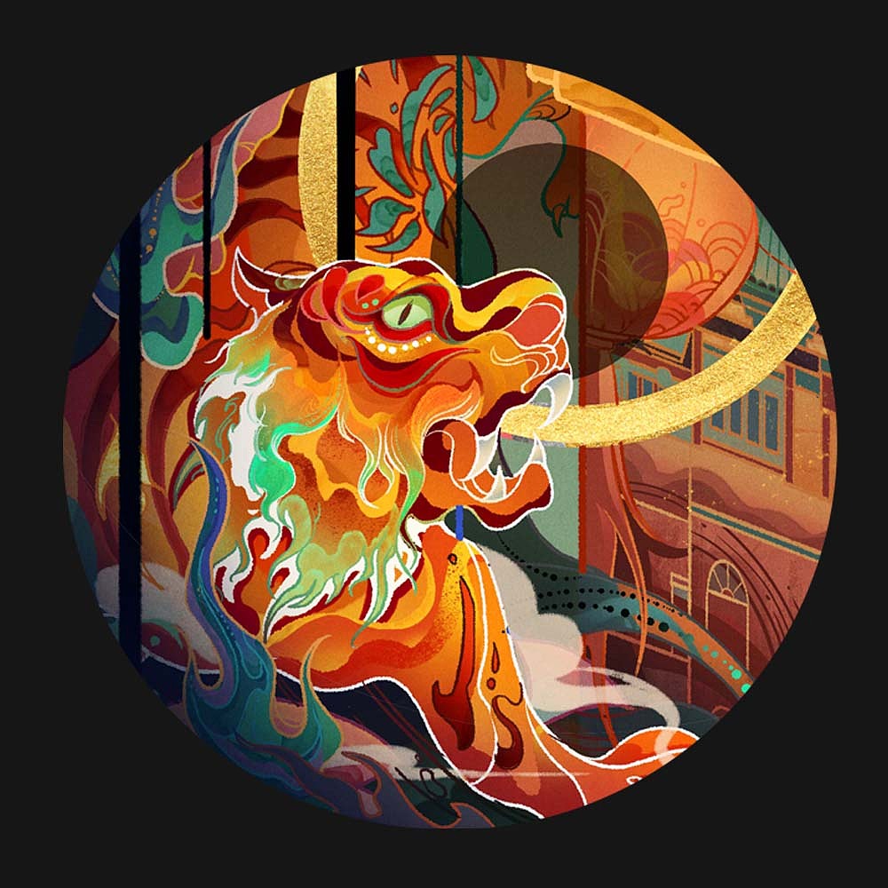 【虎年国风插画】（图ZMjc5OTg0ODk2） - 商业插画 - 站酷设计师稚鱼zy原创素材 - 站酷ZCOOL