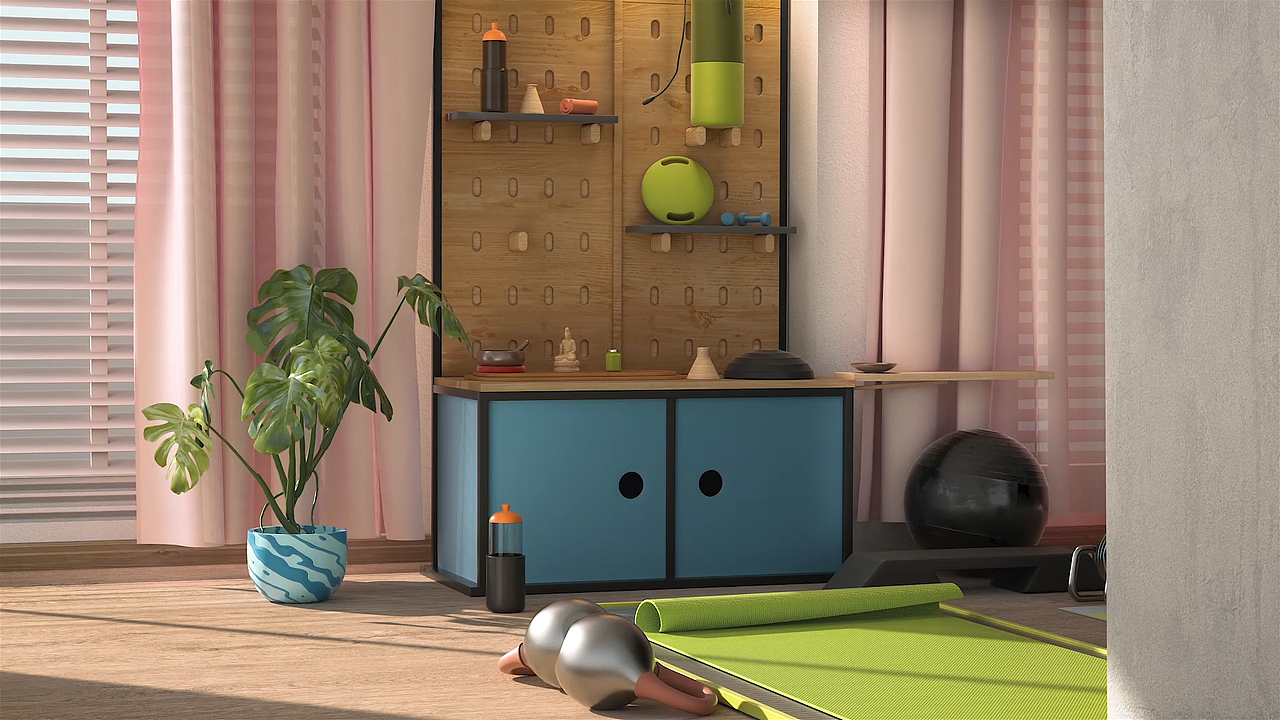 C4D 动态产品练习