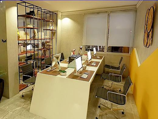 loft工业风办公室效果图