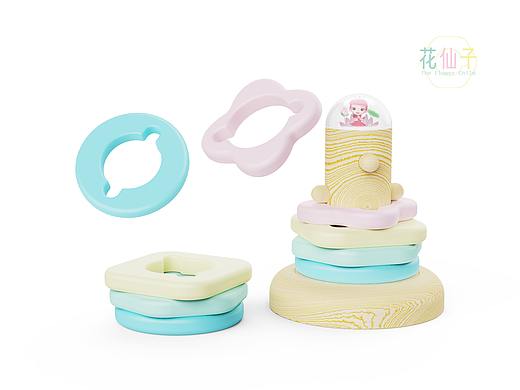 花仙子榫卯解锁积木玩教具