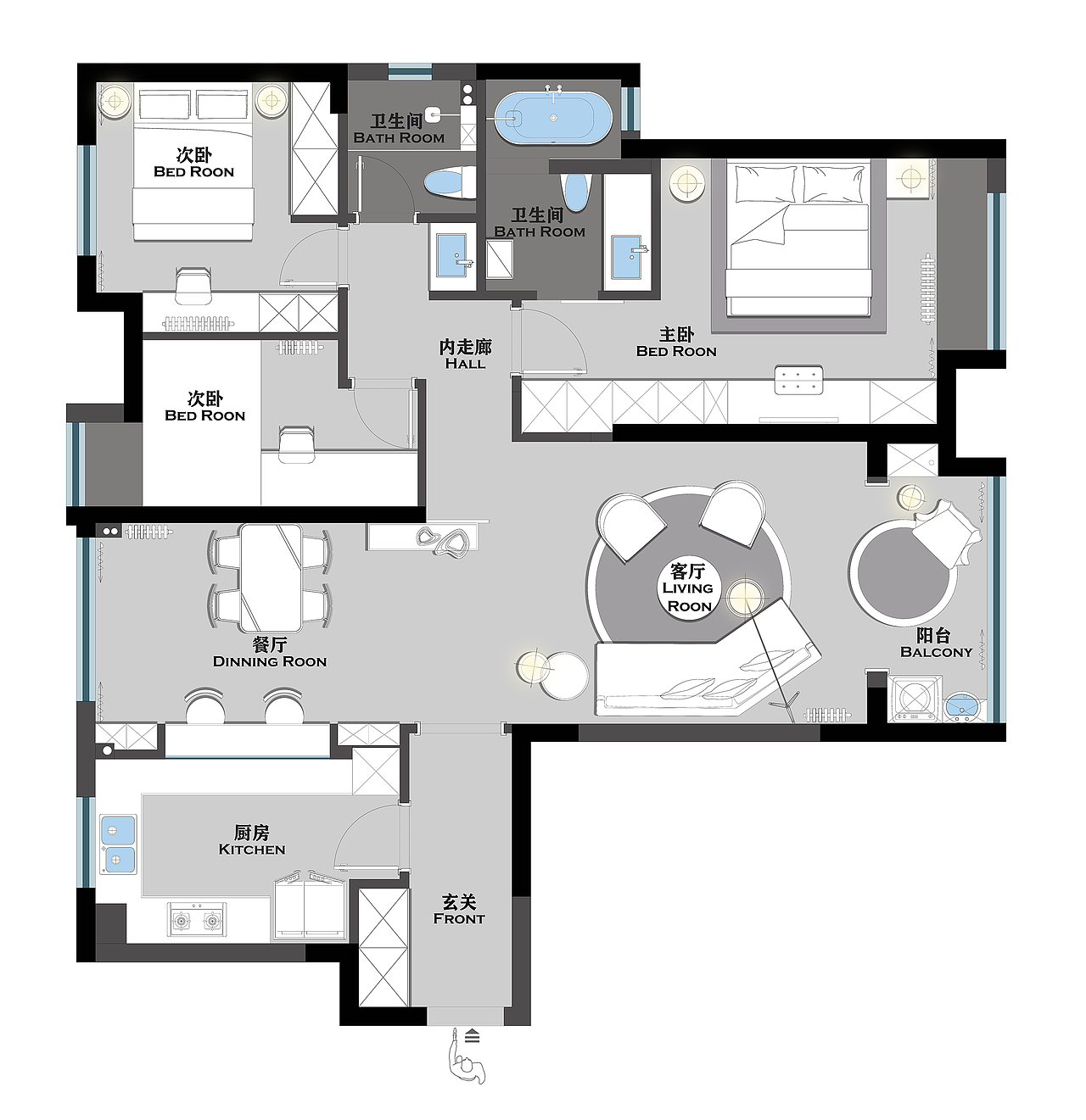 麻吉空间设计 | 北欧混搭 — 融科城效果图（图ZMjQ2MzA3MTU2） - 家装设计 - 站酷设计师麻吉空间设计原创素材 - 站酷ZCOOL