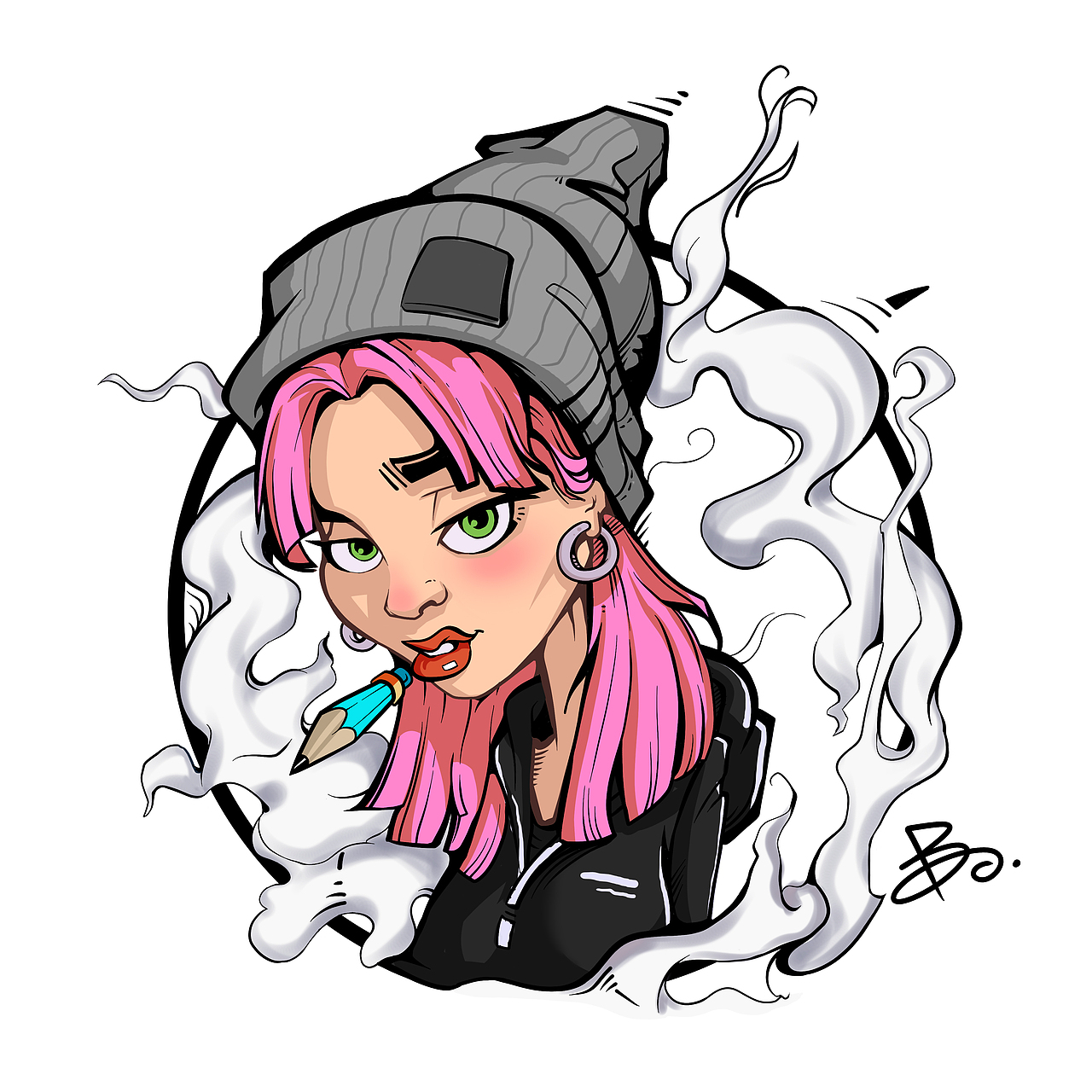笔下躁动的人儿（图ZNzAxNzk0NDA=） - 新锐潮流插画 - 站酷设计师bosey原创素材 - 站酷ZCOOL