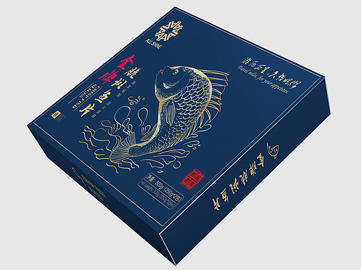 《金牌脆斑片》-罗非鱼生鱼片-商业插画包装